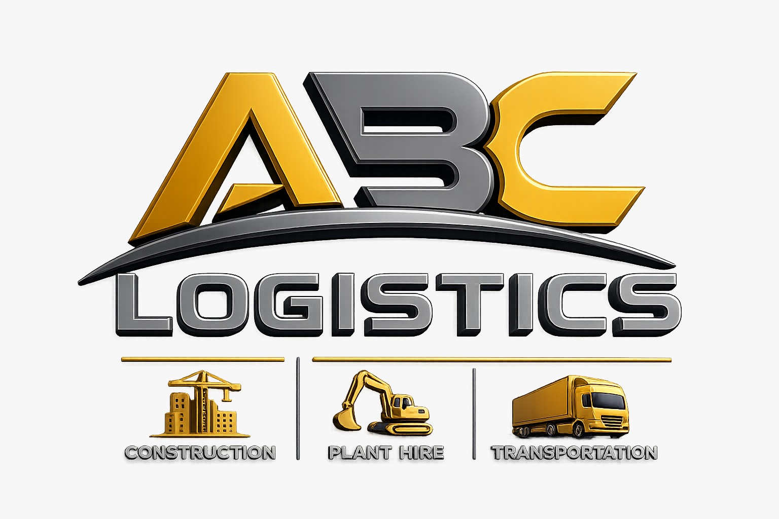 ABC Logistics transport truck on a South African highway beneath a city under construction